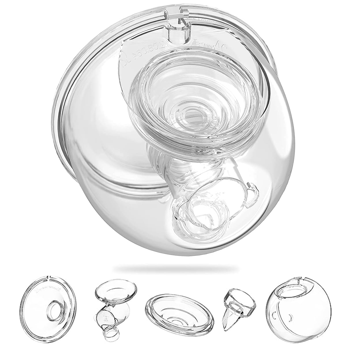 SNOWIE SOFT Breastmilk Collector Cup Wearable Breast Pump Accessories Replacement Parts Milk Collector Cup, Compatible with S9/S10/S12 Wearable Breast Pump Linker Flange, Overall Collector Cup 24MM SNOWIE SOFT Breastmilk Collector Cup Wearable Breast Pump Accessories Replacement Parts Milk Collector Cup, Compatible with S9/S10/S12 Wearable Breast Pump Linker Flange, Overall Collector Cup 24MM
